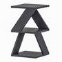 Hanah Home Mesa Auxiliar Antracita 30x50x30 cm Tablero Melamina Moderno Elegante